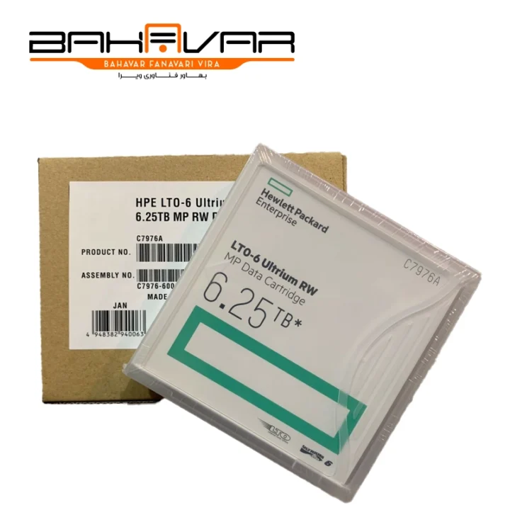 دیتا کارتریج ذخیره ساز تیپ اچ پی LTO Ultrium-6 C7976A