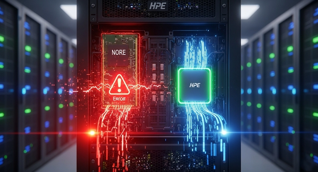 خطا و ارورهای رم غیر اچ پی در سرور HP