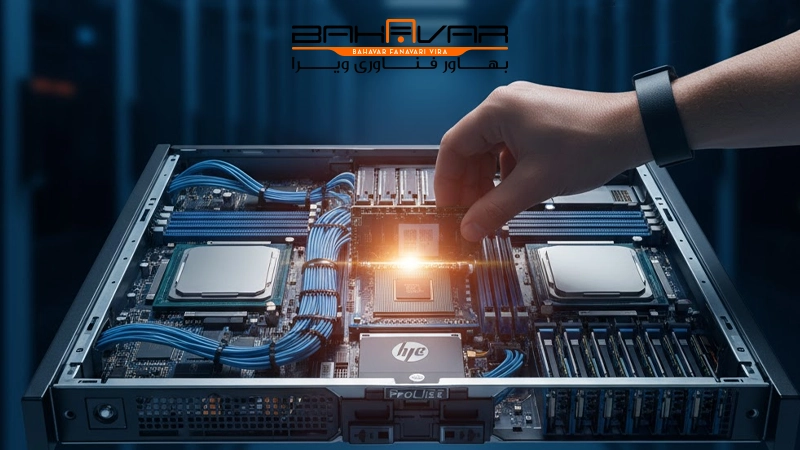 اسمبل کردن قطعات داخلی سرور اچ پی | بهاور فناوری ویرا
