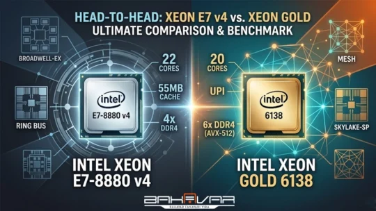 مقایسه سی پی یو E7-8880 v4 و Intel Xeon Gold 6138 | بهاور فناوری ویرا