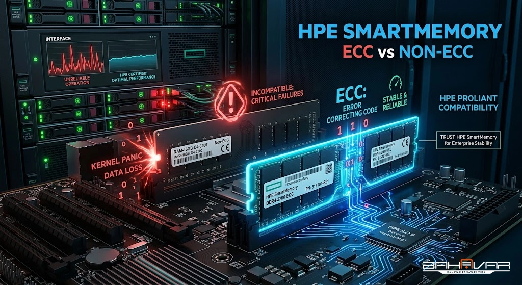 چرا نمی‌توان هر رم DDR4 را در سرور HP استفاده کرد؟ | بهاور فناوری ویرا