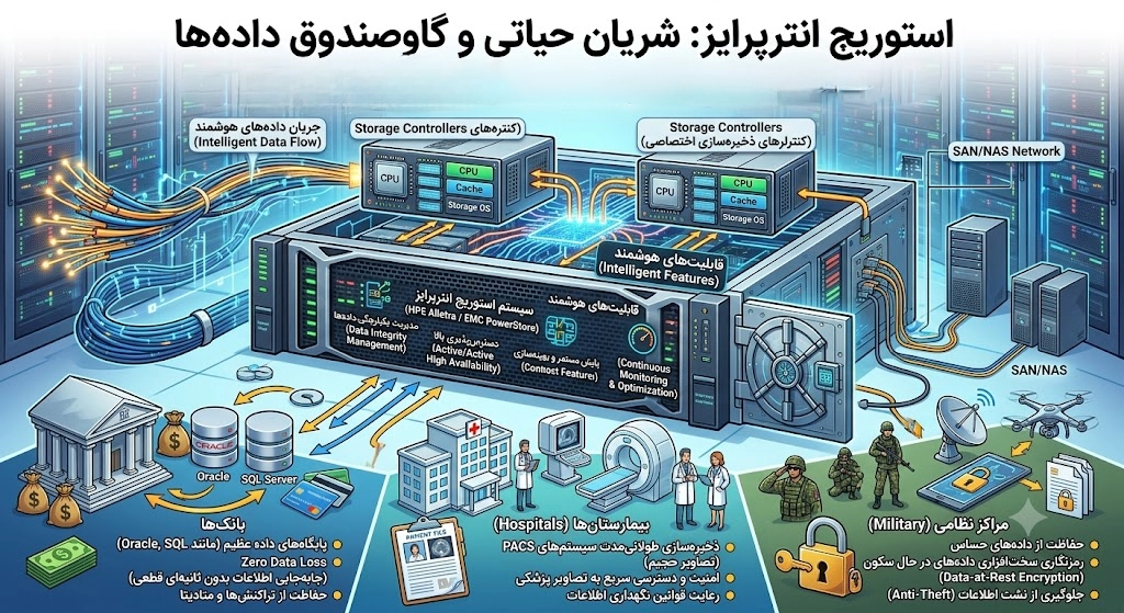 استوریج: شریان حیاتی و گاوصندوق داده‌ها | بهاور فناوری ویرا
